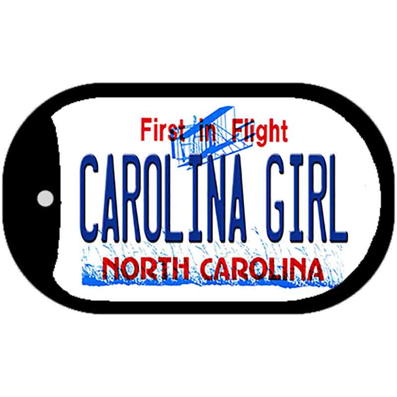 Carolina Girl North Carolina Novelty Metal Dog Tag Necklace DT-12533