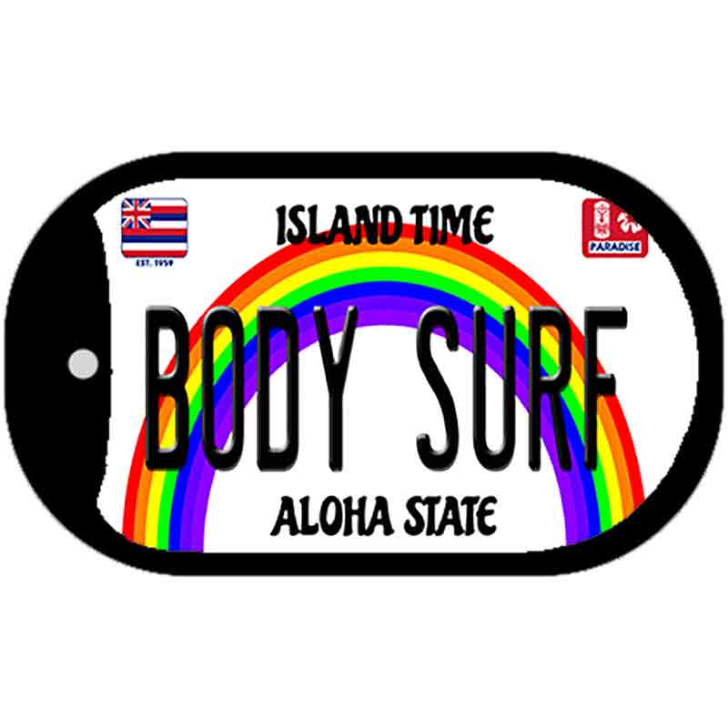 Body Surf Novelty Metal Dog Tag Necklace DT-12586