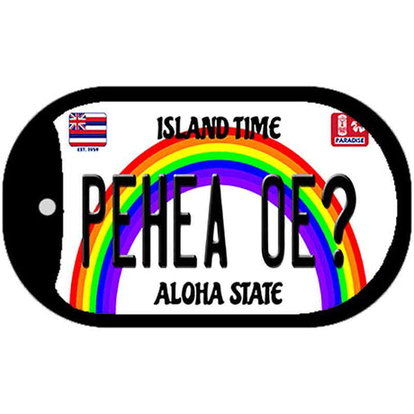 Pehea Oe Novelty Metal Dog Tag Necklace DT-12597