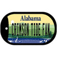 Crimson Tide Fan Novelty Metal Dog Tag Necklace DT-12616