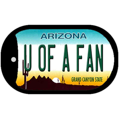 Univ of Arizona Fan Novelty Metal Dog Tag Necklace DT-12622