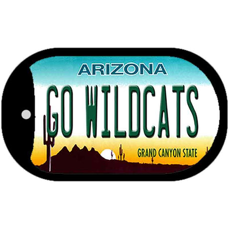 Go Wildcats Novelty Metal Dog Tag Necklace DT-12623