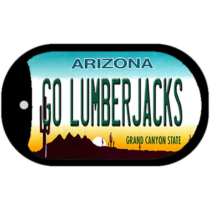 Go Lumberjacks Novelty Metal Dog Tag Necklace DT-12639