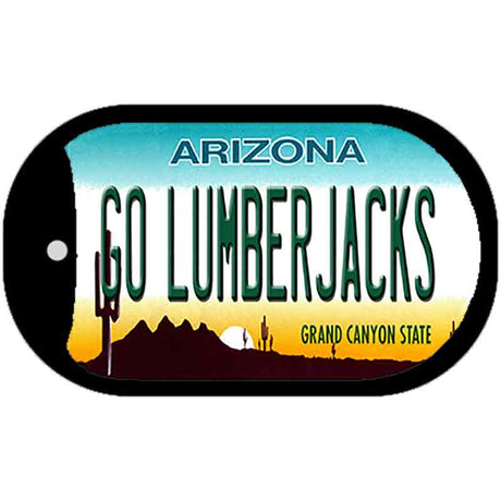Go Lumberjacks Novelty Metal Dog Tag Necklace DT-12639
