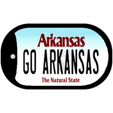 Go Arkansas Novelty Metal Dog Tag Necklace DT-12642