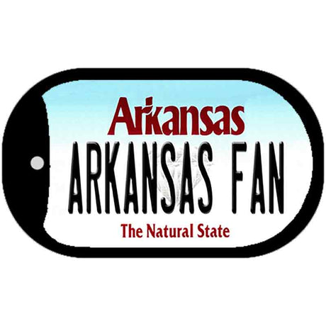 Arkansas Fan Novelty Metal Dog Tag Necklace DT-12643