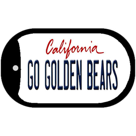 Go Golden Bears Novelty Metal Dog Tag Necklace DT-12650