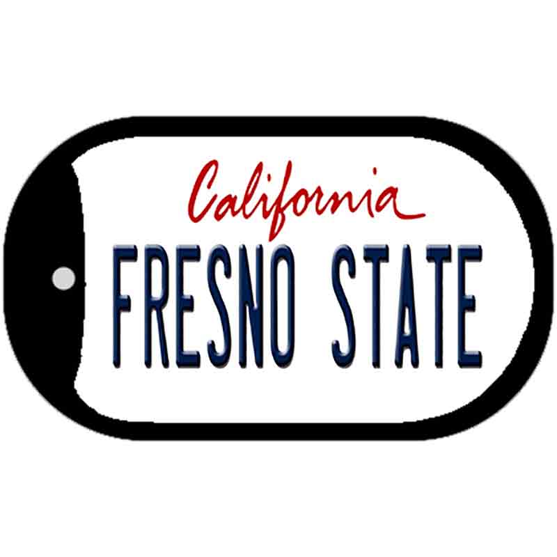 Fresno State Novelty Metal Dog Tag Necklace DT-12658