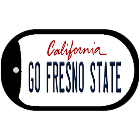 Go Fresno State Novelty Metal Dog Tag Necklace DT-12659