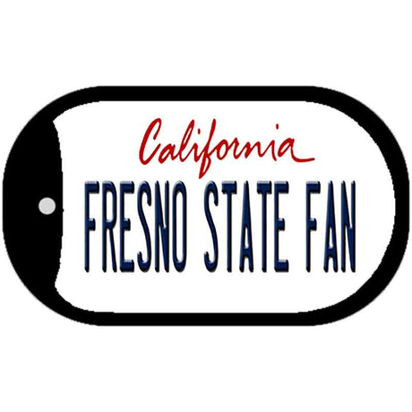 Fresno State Fan Novelty Metal Dog Tag Necklace DT-12660