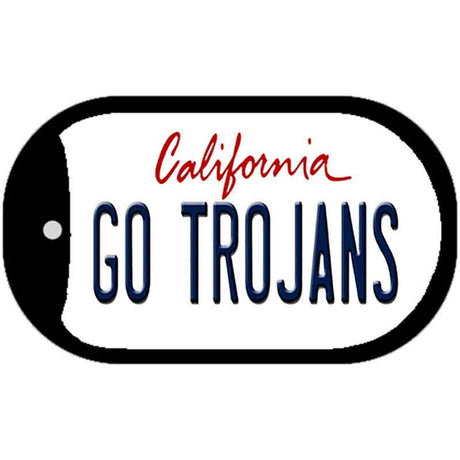 Go Trojans Novelty Metal Dog Tag Necklace DT-12668