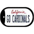 Go Cardinals Novelty Metal Dog Tag Necklace DT-12674