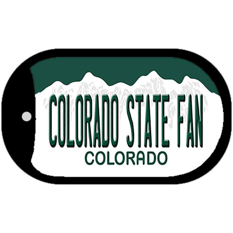 Colorado State Fan Novelty Metal Dog Tag Necklace DT-12683