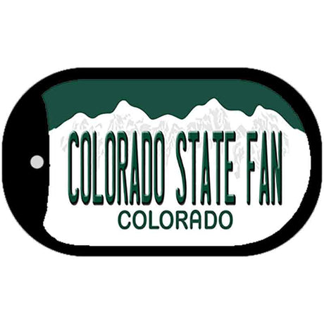 Colorado State Fan Novelty Metal Dog Tag Necklace DT-12683