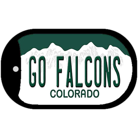 Go Falcons Novelty Metal Dog Tag Necklace DT-12691