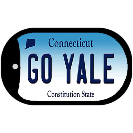 Go Yale Novelty Metal Dog Tag Necklace DT-12696