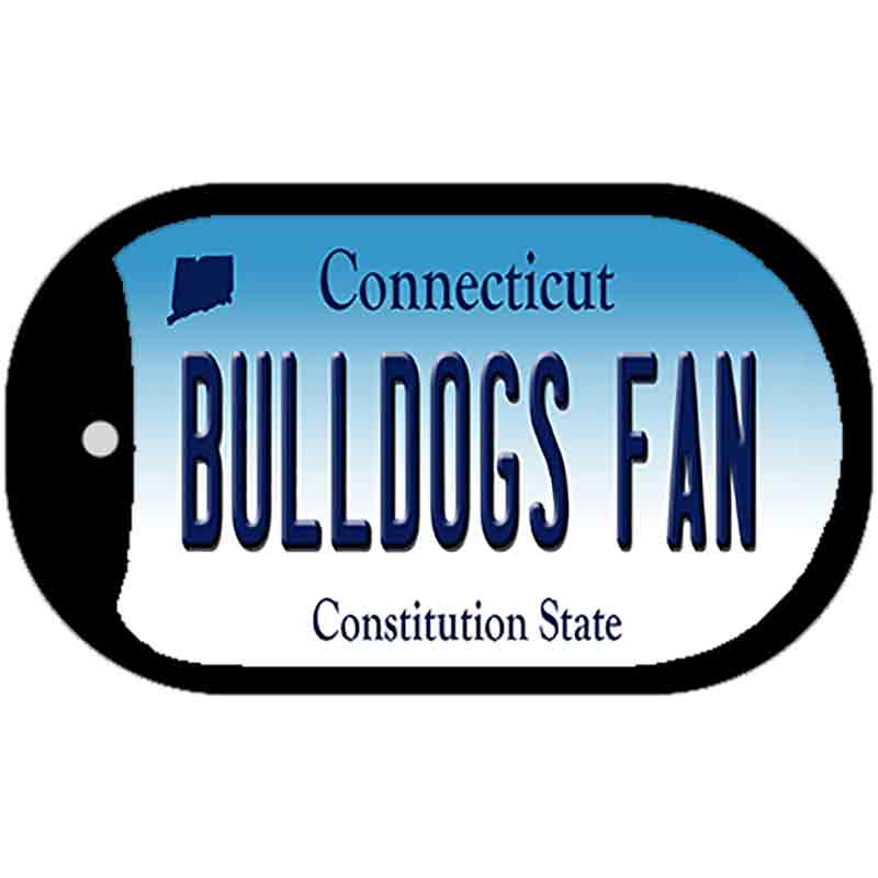 Bulldogs Fan Novelty Metal Dog Tag Necklace DT-12698