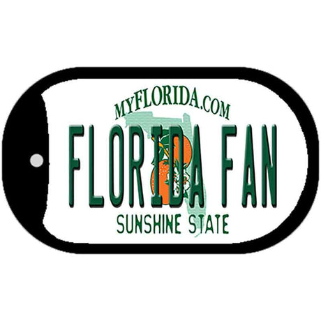 Florida Fan Novelty Metal Dog Tag Necklace DT-12706