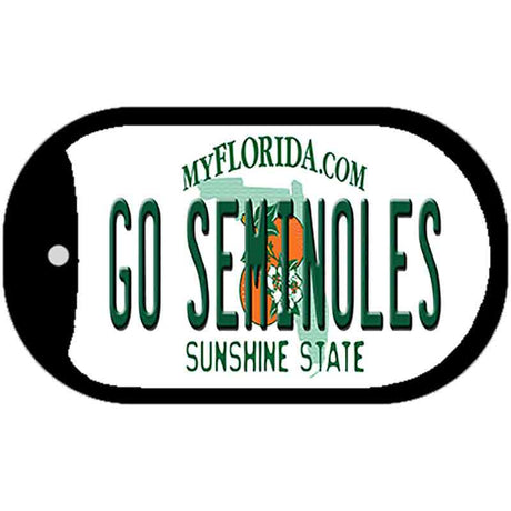 Go Seminoles Novelty Metal Dog Tag Necklace DT-12712