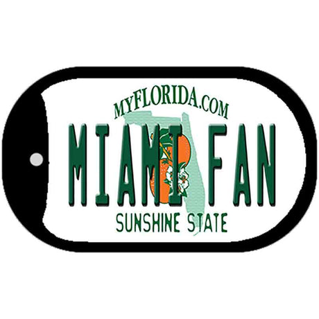 Miami Fan Novelty Metal Dog Tag Necklace DT-12715