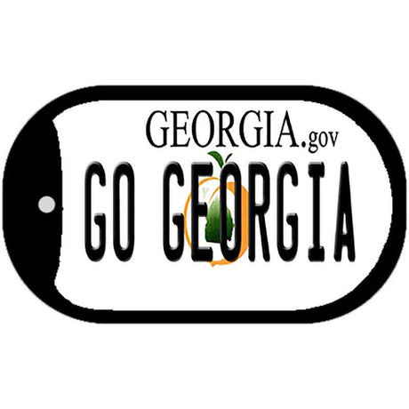 Go Georgia Novelty Metal Dog Tag Necklace DT-12724