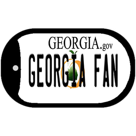 Georgia Fan Novelty Metal Dog Tag Necklace DT-12725