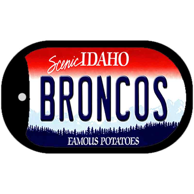 Broncos Novelty Metal Dog Tag Necklace DT-12737