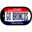 Go Broncos Novelty Metal Dog Tag Necklace DT-12738