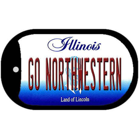 Go Northwestern Novelty Metal Dog Tag Necklace DT-12746