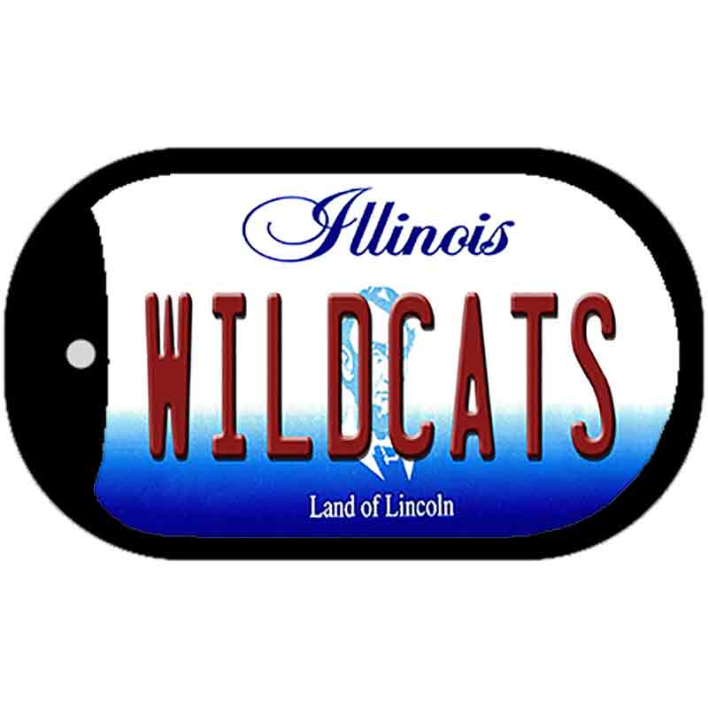 Wildcats Novelty Metal Dog Tag Necklace DT-12748