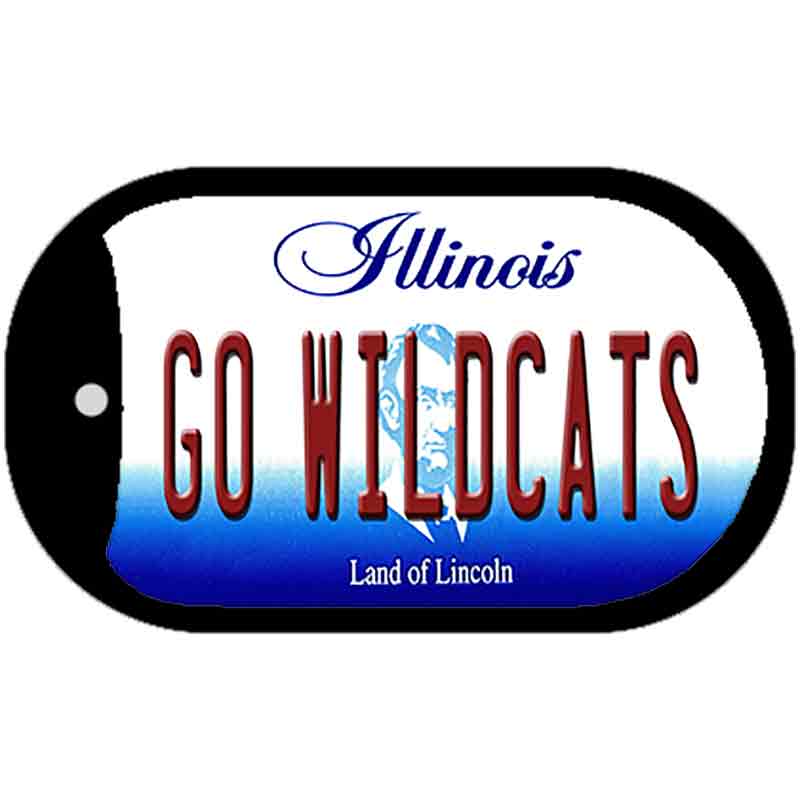 Go Wildcats Novelty Metal Dog Tag Necklace DT-12749