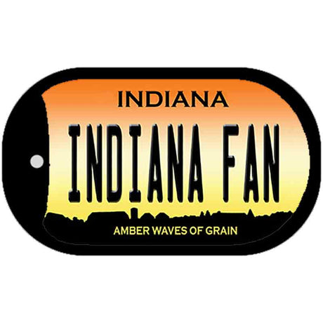 Indiana Fan Novelty Metal Dog Tag Necklace DT-12752