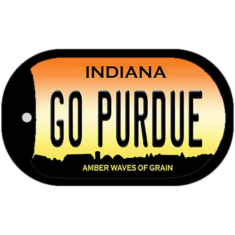 Go Purdue Novelty Metal Dog Tag Necklace DT-12761