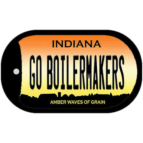 Go Boilermakers Novelty Metal Dog Tag Necklace DT-12763