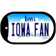 Iowa Fan Novelty Metal Dog Tag Necklace DT-12766