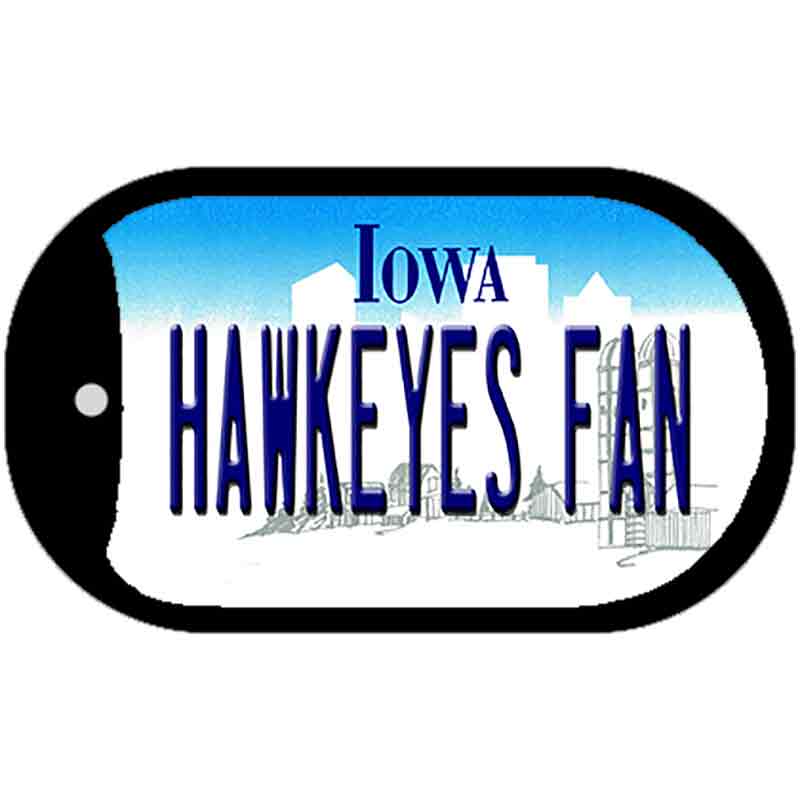 Hawkeyes Fan Novelty Metal Dog Tag Necklace DT-12767