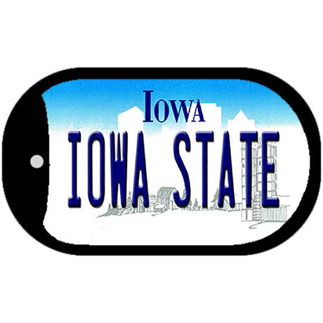 Iowa State Novelty Metal Dog Tag Necklace DT-12768