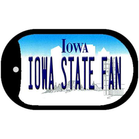 Iowa State Fan Novelty Metal Dog Tag Necklace DT-12770