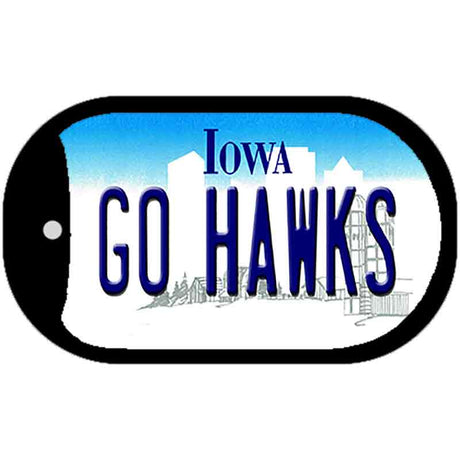 Go Hawks Novelty Metal Dog Tag Necklace DT-12774