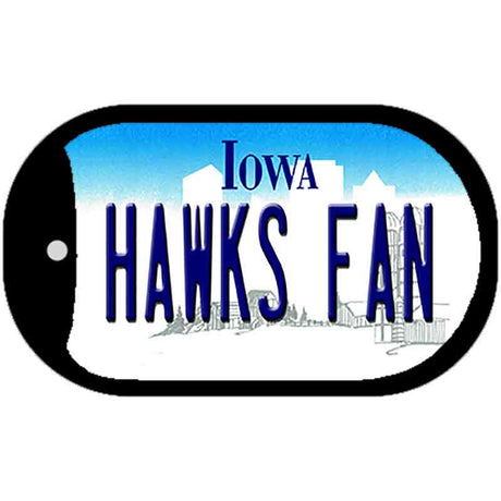 Hawks Fan Novelty Metal Dog Tag Necklace DT-12775