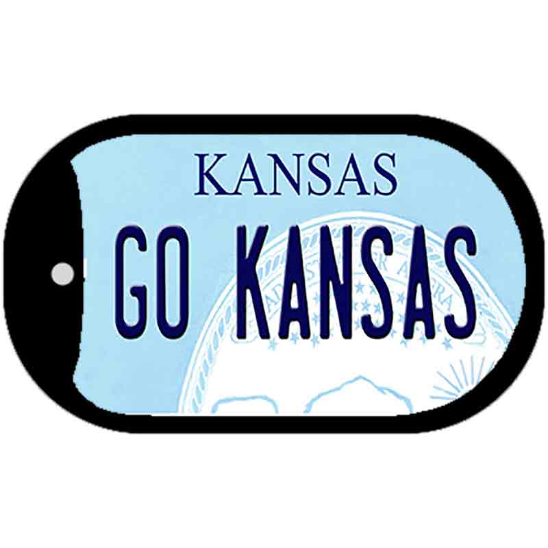 Go Kansas Novelty Metal Dog Tag Necklace DT-12776