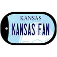 Kansas Fan Novelty Metal Dog Tag Necklace DT-12777