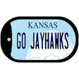 Go Jayhawks Novelty Metal Dog Tag Necklace DT-12778