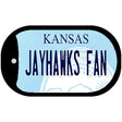 Jayhawks Fan Novelty Metal Dog Tag Necklace DT-12779