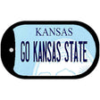 Go Kansas State Novelty Metal Dog Tag Necklace DT-12780