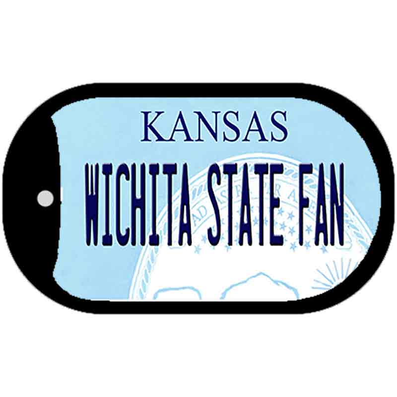 Wichita State Fan Novelty Metal Dog Tag Necklace DT-12785