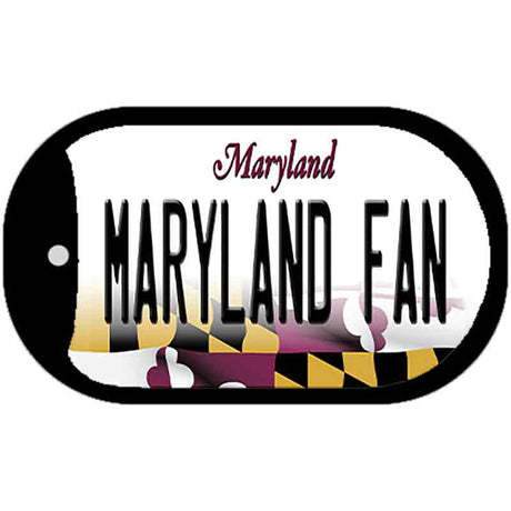 Maryland Fan Novelty Metal Dog Tag Necklace DT-12804