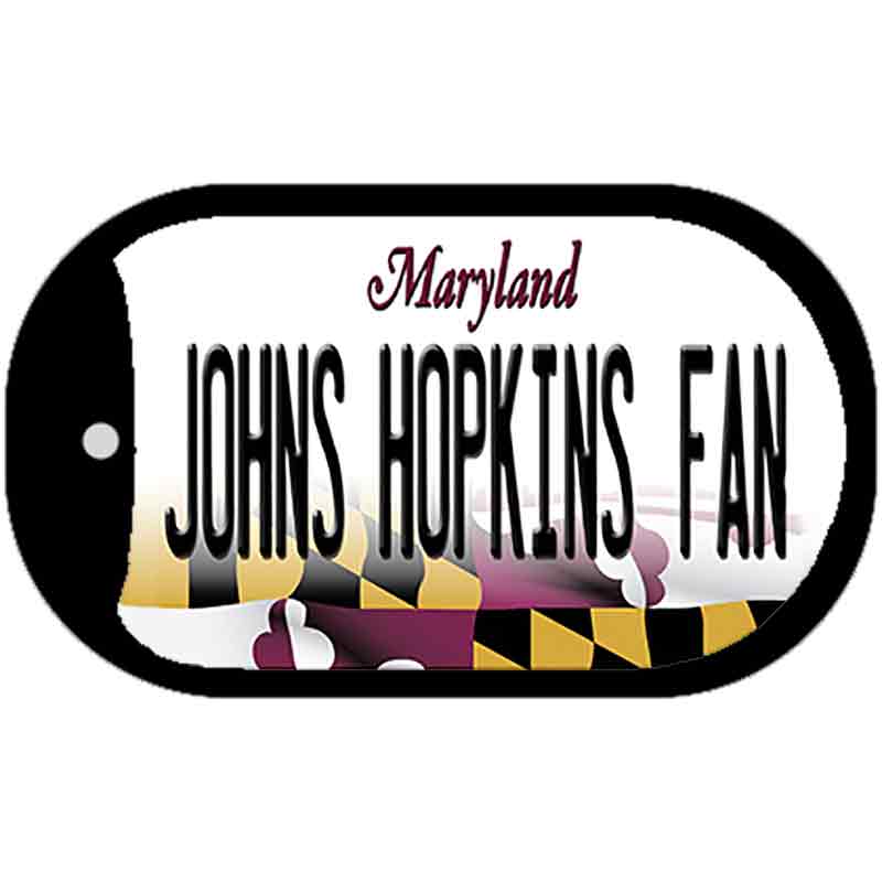 John Hopkins Fan Novelty Metal Dog Tag Necklace DT-12816