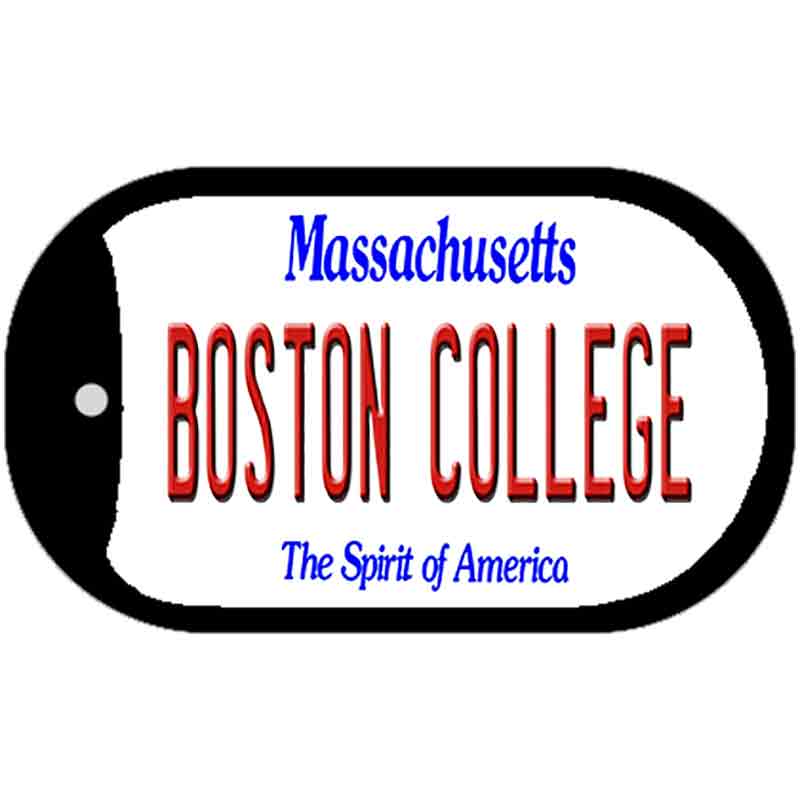 Boston College Novelty Metal Dog Tag Necklace DT-12821