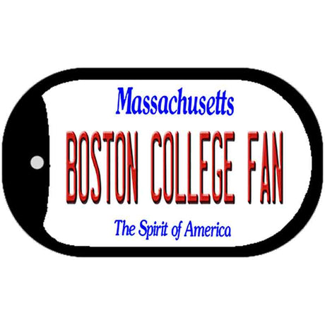 Boston College Fan Novelty Metal Dog Tag Necklace DT-12823